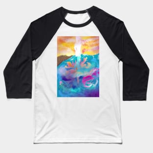 Spirit of the Ocean During a Honeysuckle Sunset Baseball T-Shirt